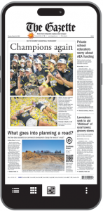 Green Gazette App on mobile phone