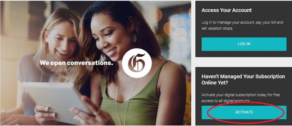 How to activate your account