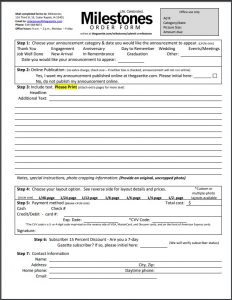 Milestones-order-form