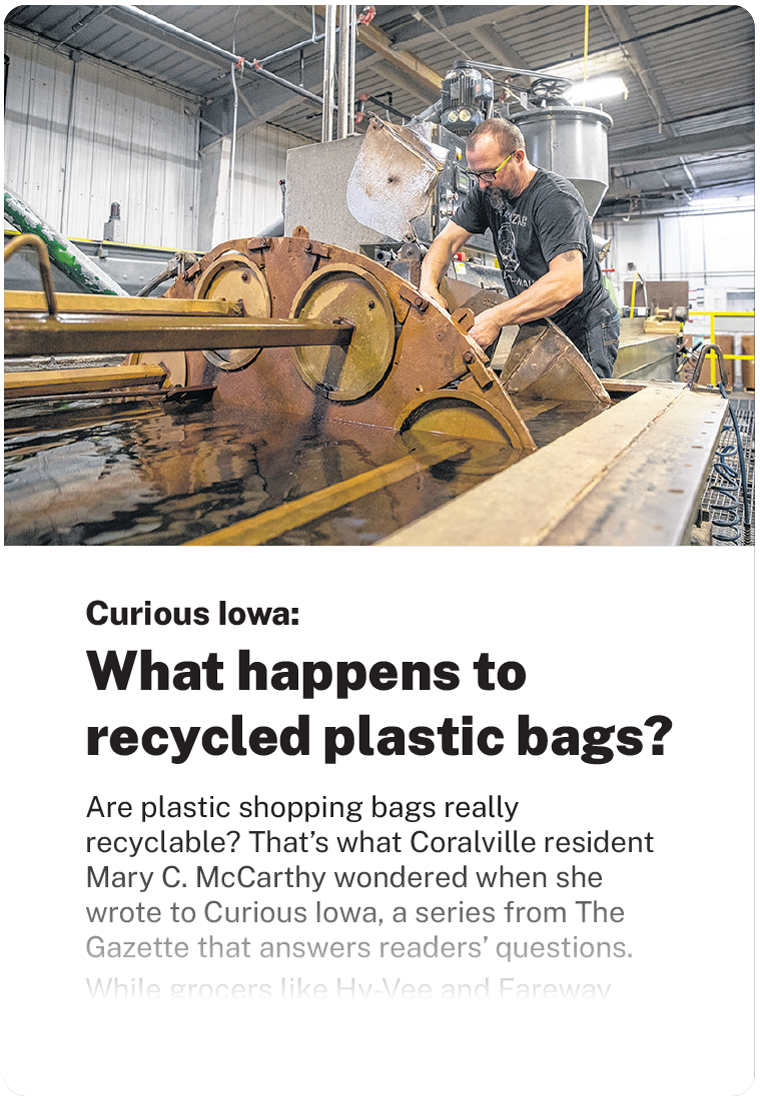 What happens to recycled plastic bags?