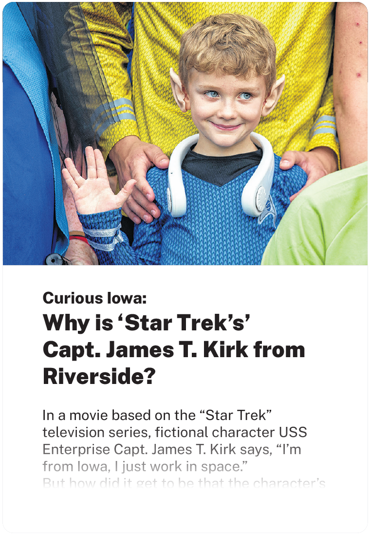 Why is 'Star Trek's' Capt. James T. Kirk from Riverside?
